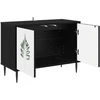 TV staliukas Televizoriaus spintelė HANAU 69 x 33 x 50,5 cm Juodojo ąžuolo