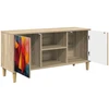 TV staliukas Televizoriaus spintelė HEESCH 102 x 33 x 50 cm Sonoma ąžuolo