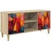 TV staliukas Televizoriaus spintelė HEESCH 102 x 33 x 50 cm Sonoma ąžuolo