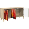 TV staliukas Televizoriaus spintelė HEESCH 102 x 33 x 50 cm Sonoma ąžuolo