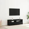 TV staliukas Televizoriaus spintelė 120 x 35 x 40 cm Juodas ąžuolas
