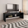 TV staliukas Televizoriaus spintelė, juoda, 120x40x40cm, apdirbta mediena