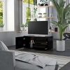 TV staliukas Televizoriaus spintelė, juoda, 80x34x36cm, apdirbta mediena