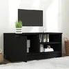 TV staliukas Televizoriaus spintelė, juoda, 80x35x36,5cm, apdirbta mediena