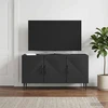 TV staliukas Televizoriaus spintelė Juoda 99 x 34,5 x 50 cm Apdirbta mediena