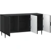 TV staliukas Televizoriaus spintelė Juoda 99 x 34,5 x 50 cm Apdirbta mediena