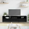 TV staliukas Televizoriaus spintelė 150 x 30 x 45 cm Juodas ąžuolas