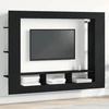 TV staliukas Televizoriaus spintelė juoda ąžuolo 152 x 22 x 113 cm
