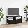 TV staliukas Televizoriaus spintelė Juodas ąžuolas 90 x 33 x 45 cm