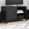 TV staliukas Televizoriaus spintelė, juodos spalvos, 68x39x43,5cm, plienas