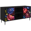 TV staliukas Televizoriaus spintelė KIEL 102 x 33 x 51 cm Juodojo ąžuolo