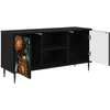 TV staliukas Televizoriaus spintelė LOCHEM 102 x 33 x 51 cm Juodojo ąžuolo
