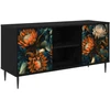 TV staliukas Televizoriaus spintelė LOCHEM 102 x 33 x 51 cm Juodojo ąžuolo