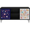 TV staliukas Televizoriaus spintelė MAINZ 102 x 33 x 51 cm Juodojo ąžuolo