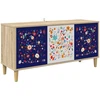 TV staliukas Televizoriaus spintelė MAINZ 102 x 33 x 50 cm Sonoma ąžuolo
