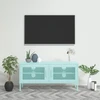 TV staliukas Televizoriaus spintelė, mėtinės spalvos, 105x35x50cm, plienas