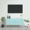 TV staliukas Televizoriaus spintelė, mėtinės spalvos, 105x35x50cm, plienas