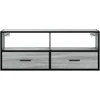 TV staliukas Televizoriaus spintelė, pilka, 100x31x39,5cm, mediena/metalas