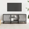 TV staliukas Televizoriaus spintelė, pilka, 100x35x41cm, mediena ir metalas