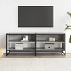 TV staliukas Televizoriaus spintelė, pilka, 120,5x40x46cm, mediena/metalas