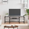 TV staliukas Televizoriaus spintelė, pilka, 121x35x45cm, mediena ir geležis