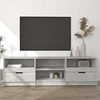 TV staliukas Televizoriaus spintelė, pilka, 150x33,5x45cm, apdirbta mediena
