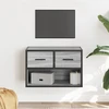 TV staliukas Televizoriaus spintelė, pilka, 60x31x39,5cm, mediena ir metalas