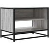 TV staliukas Televizoriaus spintelė, pilka, 61x40x46cm, mediena ir metalas