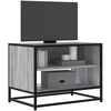 TV staliukas Televizoriaus spintelė, pilka, 61x40x46cm, mediena ir metalas