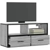 TV staliukas Televizoriaus spintelė, pilka, 80x31x39,5cm, mediena ir metalas