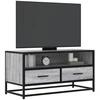 TV staliukas Televizoriaus spintelė, pilka, 80x34,5x40cm, mediena ir metalas
