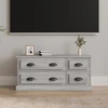 TV staliukas Televizoriaus spintelė, pilka ąžuolo, 100x35,5x45cm, mediena