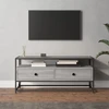 TV staliukas Televizoriaus spintelė, pilka ąžuolo, 100x35x45cm, mediena