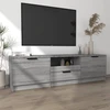 TV staliukas Televizoriaus spintelė, pilka ąžuolo, 140x35x40cm, mediena