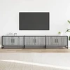 TV staliukas Televizoriaus spintelė, pilka ąžuolo, 210x35x41cm, mediena
