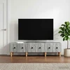 TV staliukas Televizoriaus spintelė Pilka sonoma ąžuolo 147 x 34,5 x 30 cm