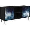TV staliukas Televizoriaus spintelė RAALTE 102 x 33 x 51 cm Juodojo ąžuolo