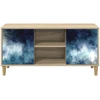 TV staliukas Televizoriaus spintelė RAALTE 102 x 33 x 50 cm Sonoma ąžuolo