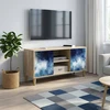 TV staliukas Televizoriaus spintelė RAALTE 102 x 33 x 50 cm Sonoma ąžuolo