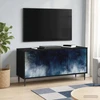 TV staliukas Televizoriaus spintelė RAALTE 102 x 33 x 51 cm Juodojo ąžuolo
