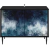 TV staliukas Televizoriaus spintelė RAALTE 69 x 33 x 50,5 cm Juodojo ąžuolo
