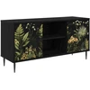 TV staliukas Televizoriaus spintelė RHENEN 102 x 33 x 51 cm Juodojo ąžuolo
