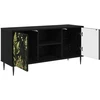 TV staliukas Televizoriaus spintelė RHENEN 102 x 33 x 51 cm Juodojo ąžuolo