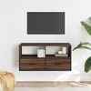 TV staliukas Televizoriaus spintelė, ruda, 80x31x39,5cm, mediena/metalas