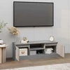 TV staliukas Televizoriaus spintelė su durelėmis, pilka ąžuolo, 102x30x36cm