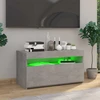 TV staliukas Televizoriaus spintelė su LED apšvietimu, betono, 75x35x40cm