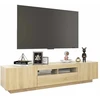 TV staliukas Televizoriaus spintelė su LED apšvietimu, ąžuolo, 180x35x40cm