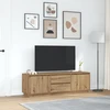 TV staliukas Televizoriaus spintelė su LED, artisano ąžuolas, 160,5x41x50 cm