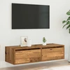 TV staliukas Televizoriaus spintelė su LED, medienos, 100X35,5x25 cm