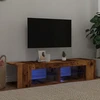 TV staliukas Televizoriaus spintelė su LED, medienos, 135x39x30cm, mediena